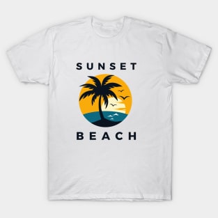 Sunset in the beach T-Shirt